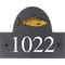 Personalised Carp Fish Dog Motif Slate House Name Or Number Plaque/Sign - 25x20cm
