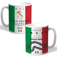 Personalised Grand Prix Italy Imola Racing Mug