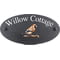 Personalised Hawfinch Bird Motif Oval Slate House Sign Plaque 25x13cm