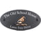 Personalised Hawfinch Bird Motif Oval Slate House Sign Plaque 25x13cm