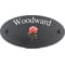 Personalised Rose Flower Motif Oval Slate House Sign Plaque 25x13cm