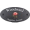 Personalised Rose Flower Motif Oval Slate House Sign Plaque 25x13cm