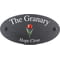 Personalised Tulip Flower Motif Oval Slate House Sign Plaque 25x13cm