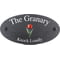 Personalised Tulip Flower Motif Oval Slate House Sign Plaque 25x13cm