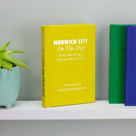 Personalised Norwich City On This Day Football History Book