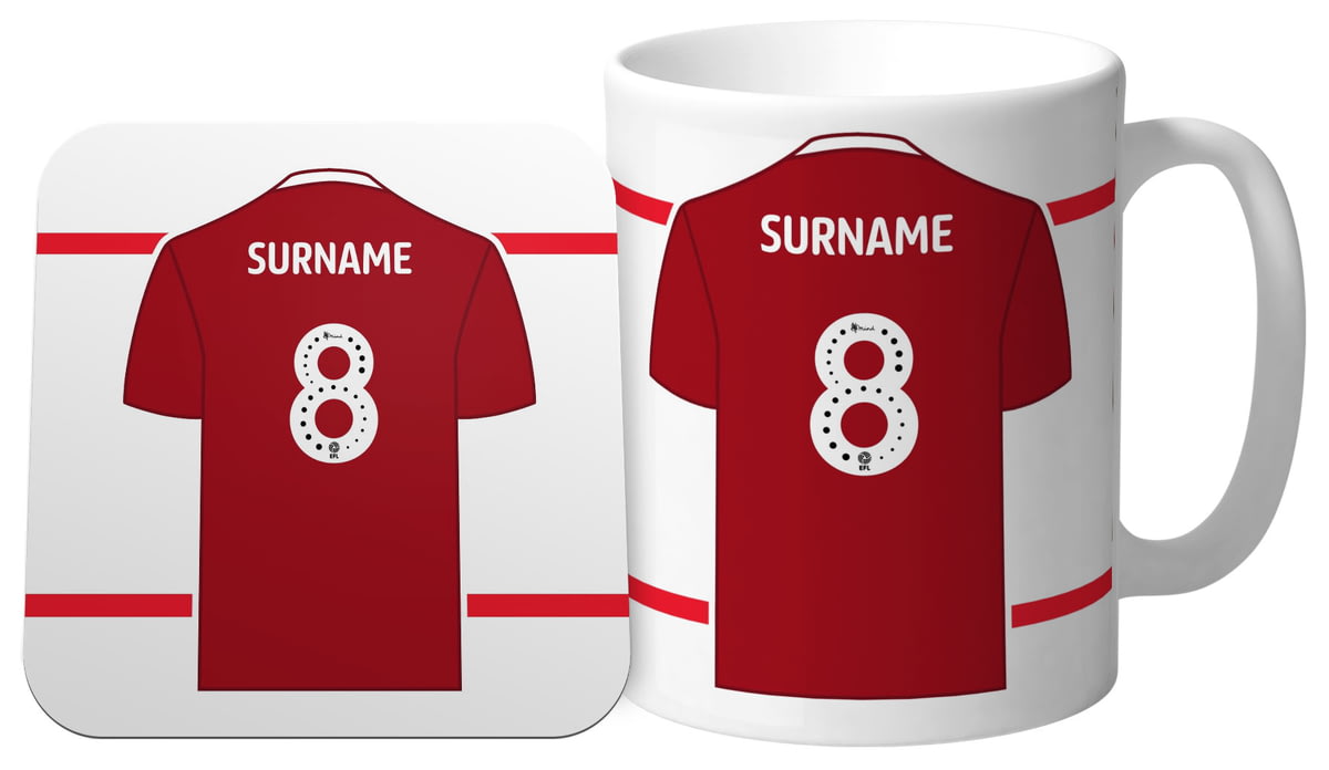 Official PERSONALISED Nottingham Forest FC Retro Shirt Mug