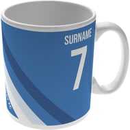 Personalised Sheffield Wednesday Colour Stripe Ceramic Mug