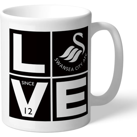Personalised Swansea City AFC Love Mug
