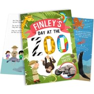 Personalised My Day At The Zoo Childrens Story Book