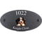 Personalised Bernese Mountain Dog Motif Oval Slate House Sign Plaque 25x13cm