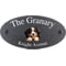 Personalised Bernese Mountain Dog Motif Oval Slate House Sign Plaque 25x13cm