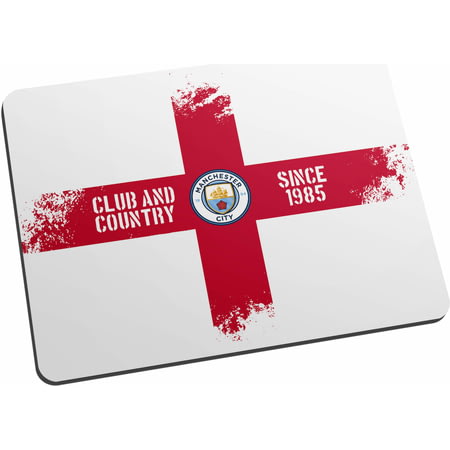 Personalised Manchester City FC Club And Country Mouse Mat