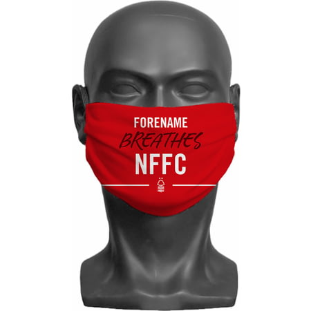 Personalised Nottingham Forest FC Breathes Adult Face Mask