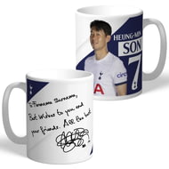 Personalised Tottenham Hotspur FC Son Autograph Player Photo 11oz Ceramic Mug