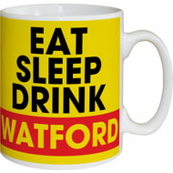 Personalised Watford FC Eat Sleep Drink Mug