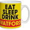 Personalised Watford FC Eat Sleep Drink Mug