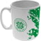 Personalised Celtic FC Paint Splatter Effect 11oz Ceramic Mug