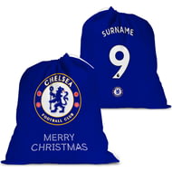 Personalised Chelsea FC FC Back Of Shirt Large Fabric Christmas Santa Sack