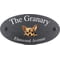 Personalised Chihuahua Dog Motif Oval Slate House Sign Plaque 25x13cm