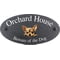 Personalised Chihuahua Dog Motif Oval Slate House Sign Plaque 25x13cm