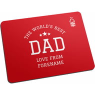 Personalised Nottingham Forest FC World's Best Dad Mouse Mat