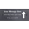 Personalised Up Arrow Motif Natural Slate Sign Garden Plaque With Wall Fixings - 25x10cm
