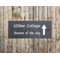 Personalised Up Arrow Motif Natural Slate Sign Garden Plaque With Wall Fixings - 25x10cm