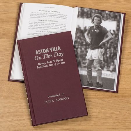Personalised Aston Villa On This Day Football History Book