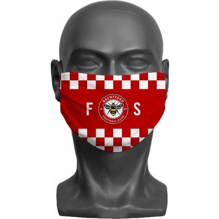 Personalised Brentford FC Initials Adult Face Mask