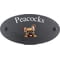 Personalised French Bulldog Motif Oval Slate House Sign Plaque 25x13cm