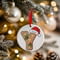 Personalised Gingerbread Initial Letter Christmas Ceramic Hanging Tree Decoration - 7cm