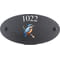 Personalised Kingfisher Bird Motif Oval Slate House Sign Plaque 25x13cm