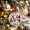 Personalised Snowman Initial A Ceramic Christmas Tree Decoration - 7cm