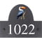Personalised Hornbill Bird Motif Slate House Name Or Number Plaque/Sign - 25x20cm