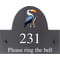 Personalised Hornbill Bird Motif Slate House Name Or Number Plaque/Sign - 25x20cm