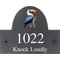 Personalised Hornbill Bird Motif Slate House Name Or Number Plaque/Sign - 25x20cm