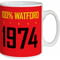 Personalised Watford FC 100 Percent Mug