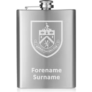 Personalised Burnley FC Crest Hip Flask