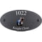 Personalised Mole Wildlife Animal Motif Oval Slate House Sign Plaque 25x13cm