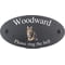 Personalised Cat Motif Oval Slate House Sign Plaque 25x13cm