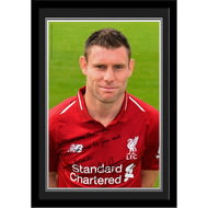 Personalised Liverpool FC James Milner Autograph A4 Framed Player Photo
