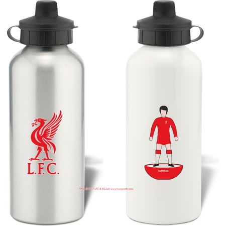 Personalised Liverpool FC Player Figure Aluminium Sports Water Bottle