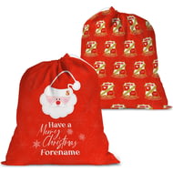 Personalised Swindon Town FC Merry Christmas Large Fabric Santa Sack