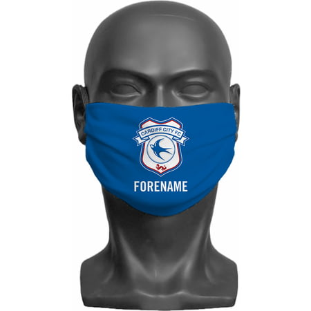 Personalised Cardiff City FC Crest Adult Face Mask