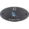 Personalised Jay Bird Motif Oval Slate House Sign Plaque 25x13cm