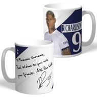 Personalised Tottenham Hotspur FC Richarlison Autograph Player Photo 11oz Ceramic Mug