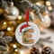 Personalised Gingerbread Initial Letter Christmas Ceramic Hanging Tree Decoration - 7cm