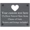 Personalised Heart Motif Slate Plaque/Sign With Wall Fixings - 25x20cm - Garden, Shed, House Sign