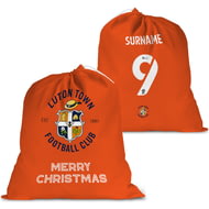 Personalised Luton Town FC FC Back Of Shirt Large Fabric Christmas Santa Sack