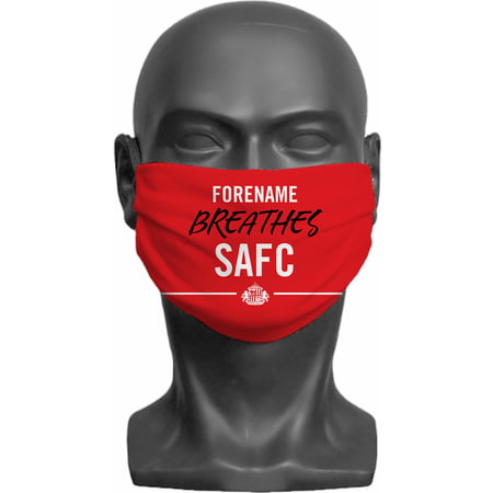 Personalised Sunderland AFC Breathes Children's Face Mask